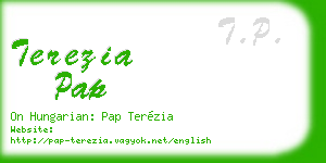 terezia pap business card